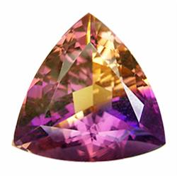 26.38ct A+Trilliant Top Golden&Purple Ametrine (GEM-16094)