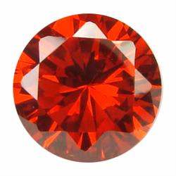 7ct Round Orange Lab Diamond FLAWLESS (GEM-14328A)