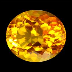 3.60ct Fantastic Golden Yellow Oval Cut Citrine (GEM-14242)