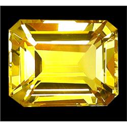 17.75ct Emerald Cut Yellow Citrine Brazil (GEM-13974)