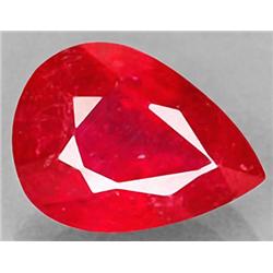 1.23ct. Pear Natural Mined Red Ruby Madascar (GEM-0944)