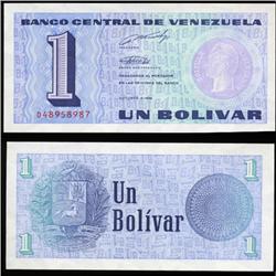 1989 Venezuela 1 Bolivares Crisp Uncirculated Note (CUR-05711)