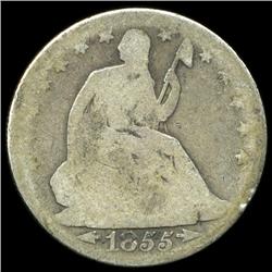 1855O Seated Half Better Circulated (COI-5806)
