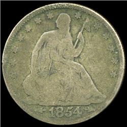 1854 Seated Half Circulated (COI-5804)