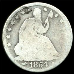 1854O Seated Half Better Circulated (COI-5800)