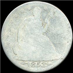 1853 Seated Half Better Circulated (COI-5792)
