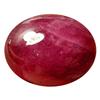 Image 1 : 6.65ct Oval Cabochon Pinkish Red Natural Ruby (GEM-13895B)