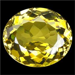 11.58ct Lemon Yellow Africa Quartz Oval (GEM-15341)