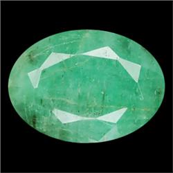 0.99ct SI Oval Cut Top AAA Natural Green Colombian Emerald (GEM-13930)