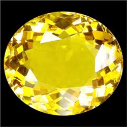 18.80ct Top Oval Cut Yellow Citrine Brazil (GEM-15169)