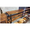 Image 1 : EXOTIC LIVE EDGE 3 TIER BOOKSHELF 71"X19"X38"