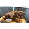 Image 1 : EXOTIC CARVED PANTHER STATUE 19"L X 9"H