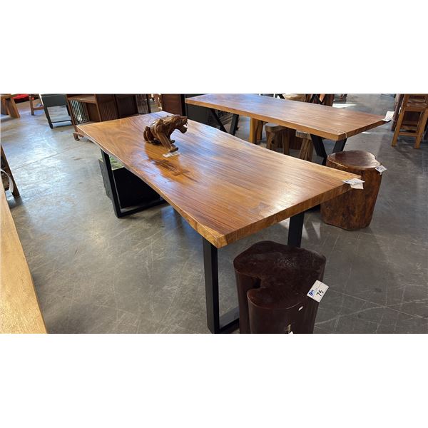 EXOTIC LIVE EDGE 79"X32" DINING TABLE