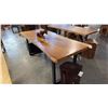 Image 1 : EXOTIC LIVE EDGE 79"X32" DINING TABLE