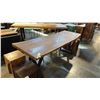 Image 1 : EXOTIC LIVE EDGE 79"X32" DINING TABLE