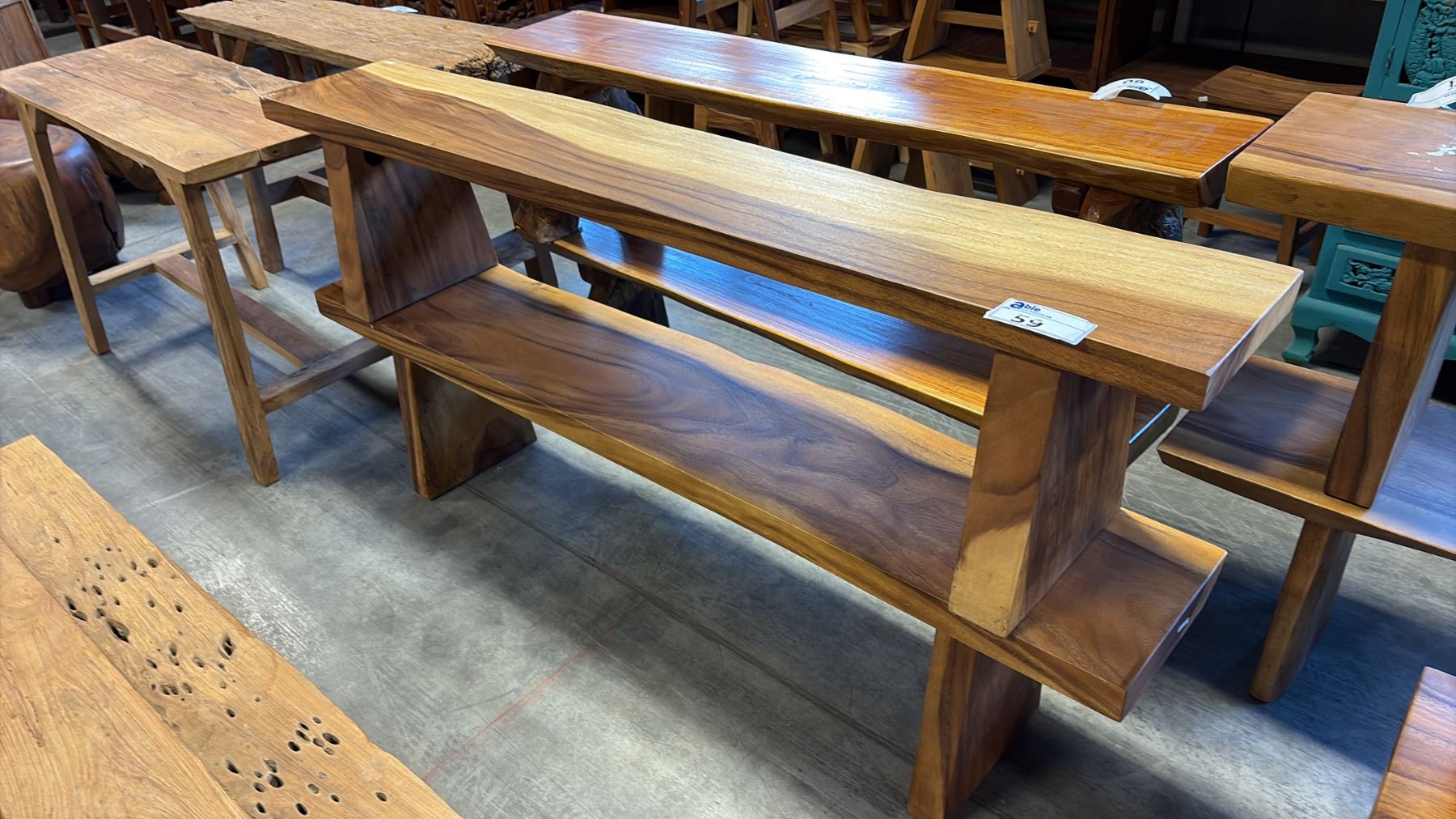 Exotic Bench 2 EXOTIC LIVE EDGE BENCH SEATS 71