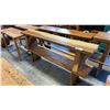 Image 1 : 2 EXOTIC  LIVE EDGE BENCH SEATS 71"W