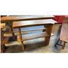 Image 1 : 2 EXOTIC  LIVE EDGE BENCH SEATS 62"W