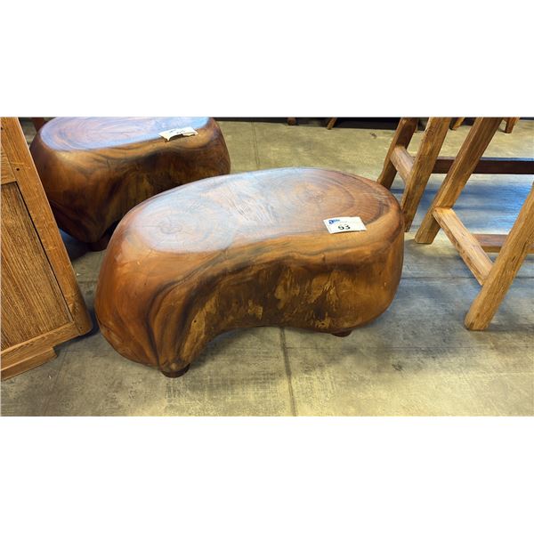 EXOTIC SUAR WOOD BENCH 36"W
