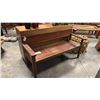 Image 1 : EXOTIC RECLAIMED HARDWOOD BENCH 61"W