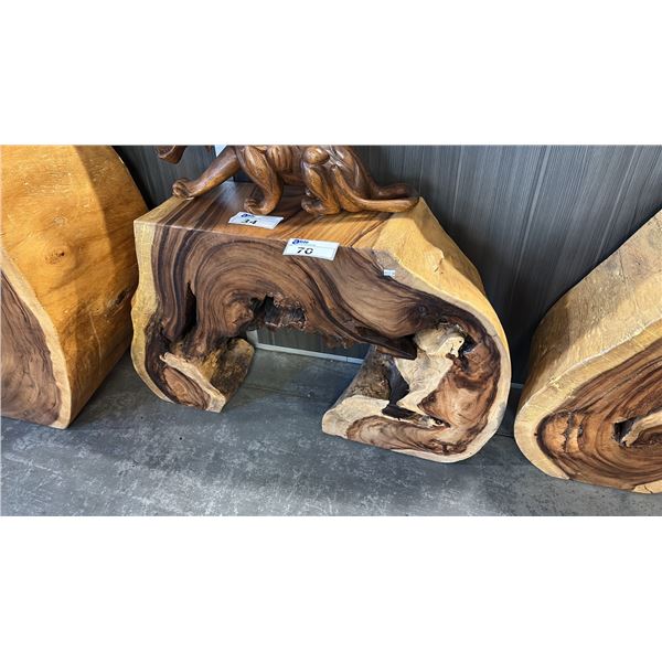 EXOTIC SUAR WOOD CONSOLE TABLE 40"W