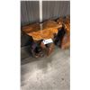 Image 1 : EXOTIC LIVE EDGE APPROX BOOKSHELF 20"D X 18"H SIDE TABLE