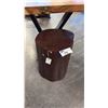 Image 1 : EXOTIC RED WOOD STUMP END TABLE 16"D X 20"H