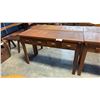 Image 1 : EXOTIC HARDWOOD 49X18X32" HALLWAY TABLE