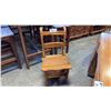 Image 1 : 2 EXOTIC HARDWOOD SIDE CHAIRS WITH STEP STOOL OPTION