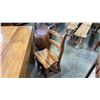 Image 2 : 2 EXOTIC HARDWOOD SIDE CHAIRS WITH STEP STOOL OPTION