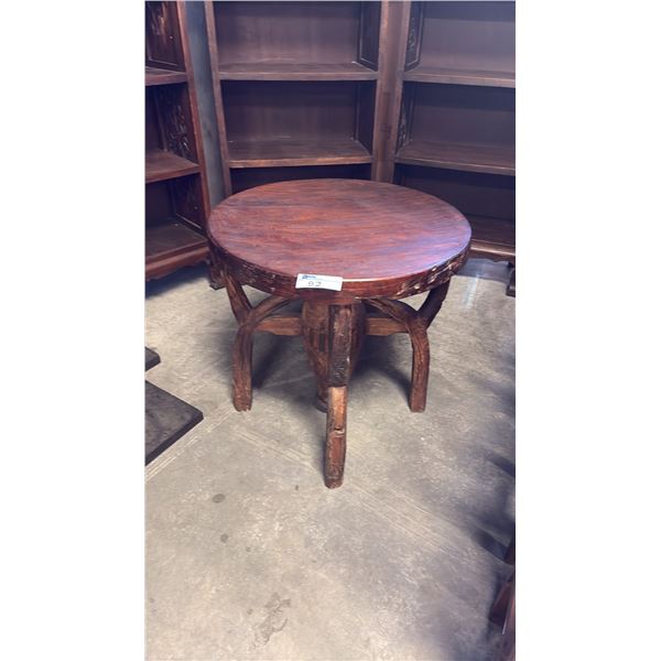 EXOTIC RECLAIMED WOOD 30" ROUND TABLE
