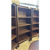 Image 1 : EXOTIC SUAR WOOD 70" X 32"W BOOKCASE