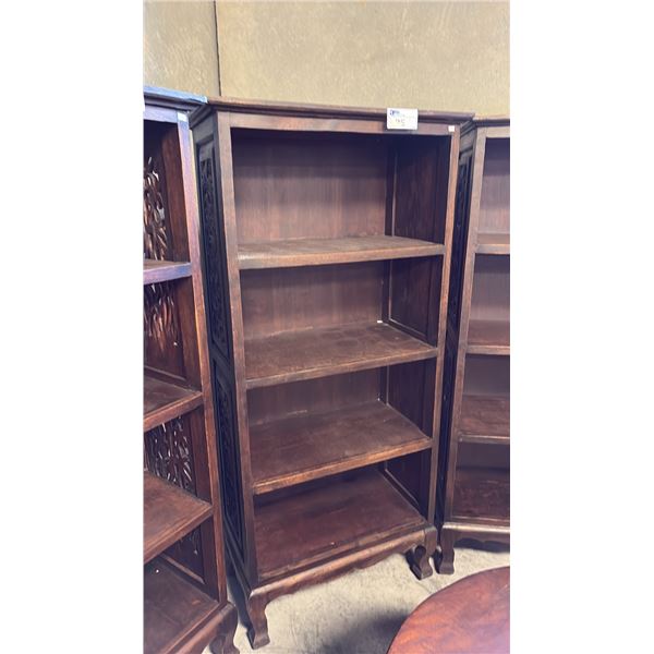EXOTIC SUAR WOOD 70" X 32"W BOOKCASE