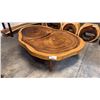Image 2 : EXOTIC LIVE EDGE 59X45" COFFEE TABLE