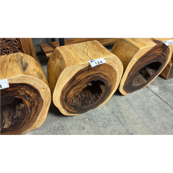 EXOTIC LIVE EDGE CONSOLE TABLE 27"W