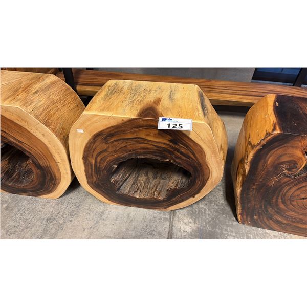 EXOTIC LIVE EDGE CONSOLE TABLE 26"W