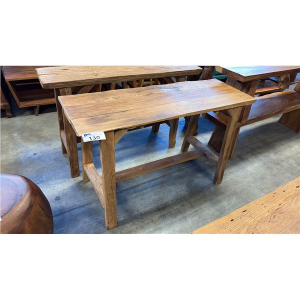 EXOTIC RECLAIMED WOOD 49X18X30" HALL TABLE