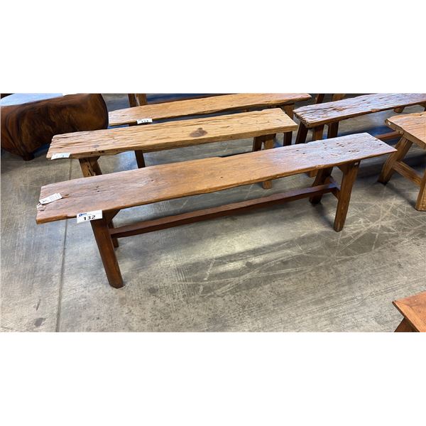 RECLAIMED TEAK BENCH 71"W