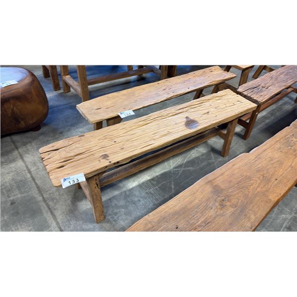 RECLAIMED TEAK BENCH 61"W