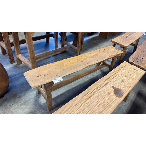 RECLAIMED TEAK BENCH 60"W