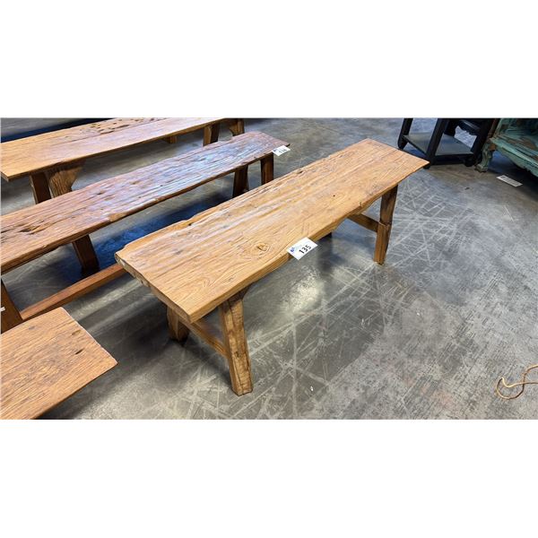 RECLAIMED TEAK BENCH 55"W