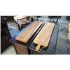 Image 1 : 2 EXOTIC WOOD CHARCUTERIE PADDLE BOARDS 39"L