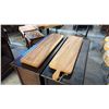 Image 1 : 2 EXOTIC WOOD CHARCUTERIE PADDLE BOARDS 39"L