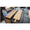 Image 1 : 2 EXOTIC WOOD CHARCUTERIE PADDLE BOARDS 39"L