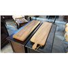 Image 1 : 2 EXOTIC WOOD CHARCUTERIE PADDLE BOARDS 39"L