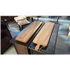 Image 1 : 2 EXOTIC WOOD CHARCUTERIE PADDLE BOARDS 39"L
