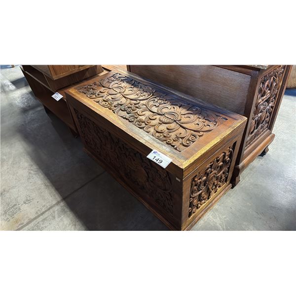EXOTIC SUAR WOOD 39"X18"X30" HOPE CHEST