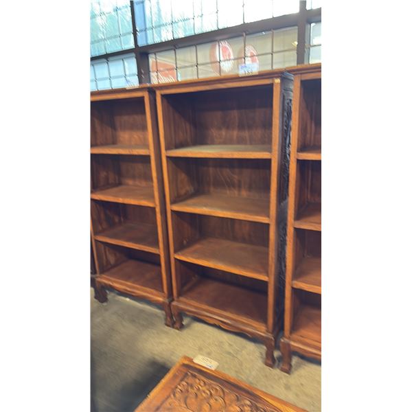 EXOTIC WOOD 70" X 32" BOOKCASE