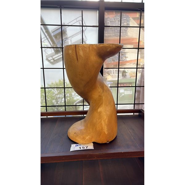 EXOTIC WOOD NATURAL 20" TALL ACCENT TABLE