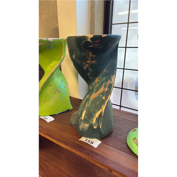 EXOTIC WOOD HAND SANDED 20" TALL ACCENT TABLE